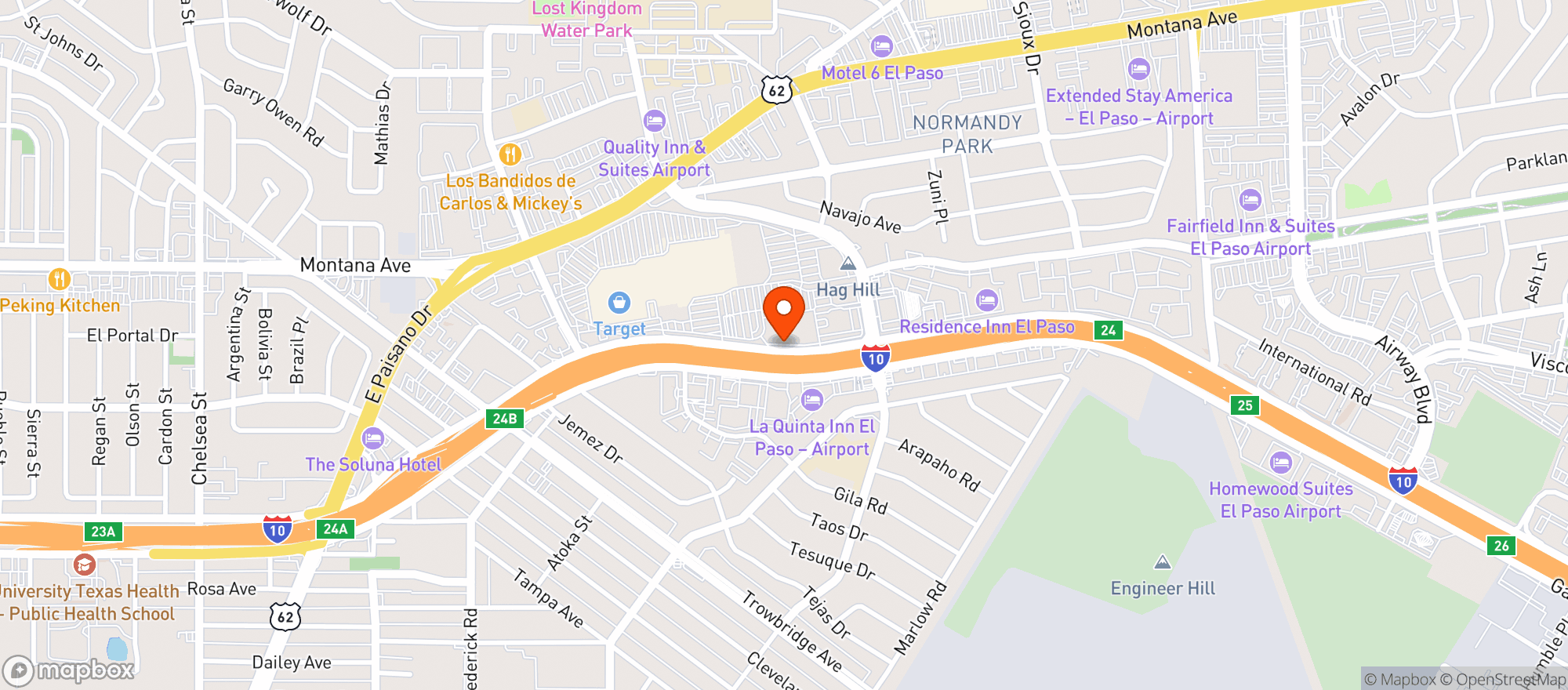 Map showing Gnc