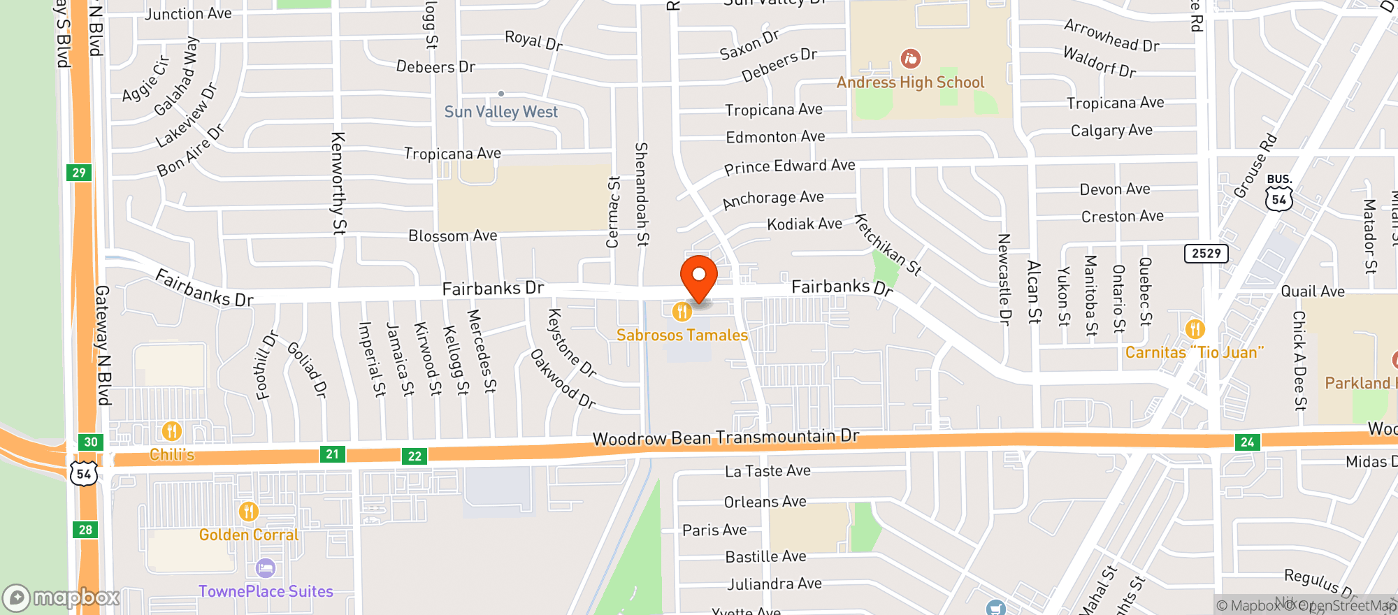 Map showing Barrel House Liquors #30