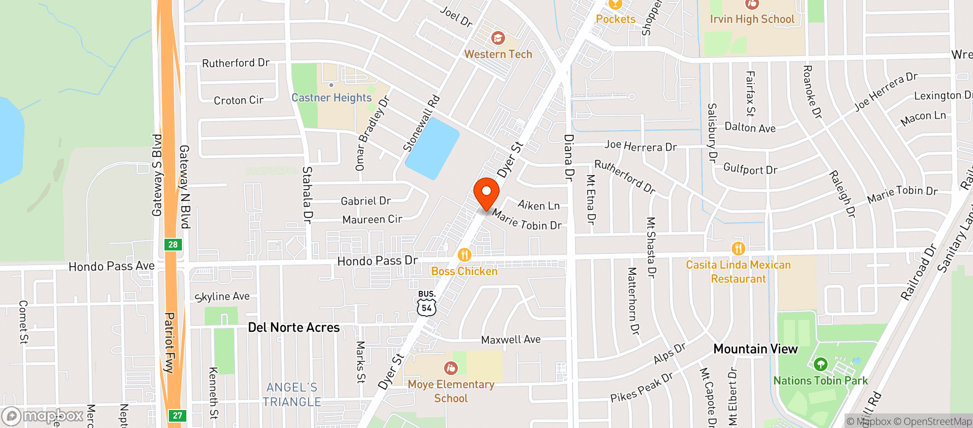 Map showing Wb Liquors