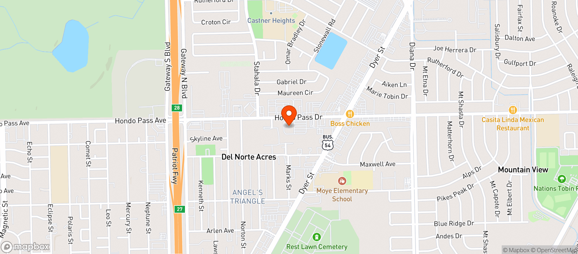 Map showing Neighborhood Market