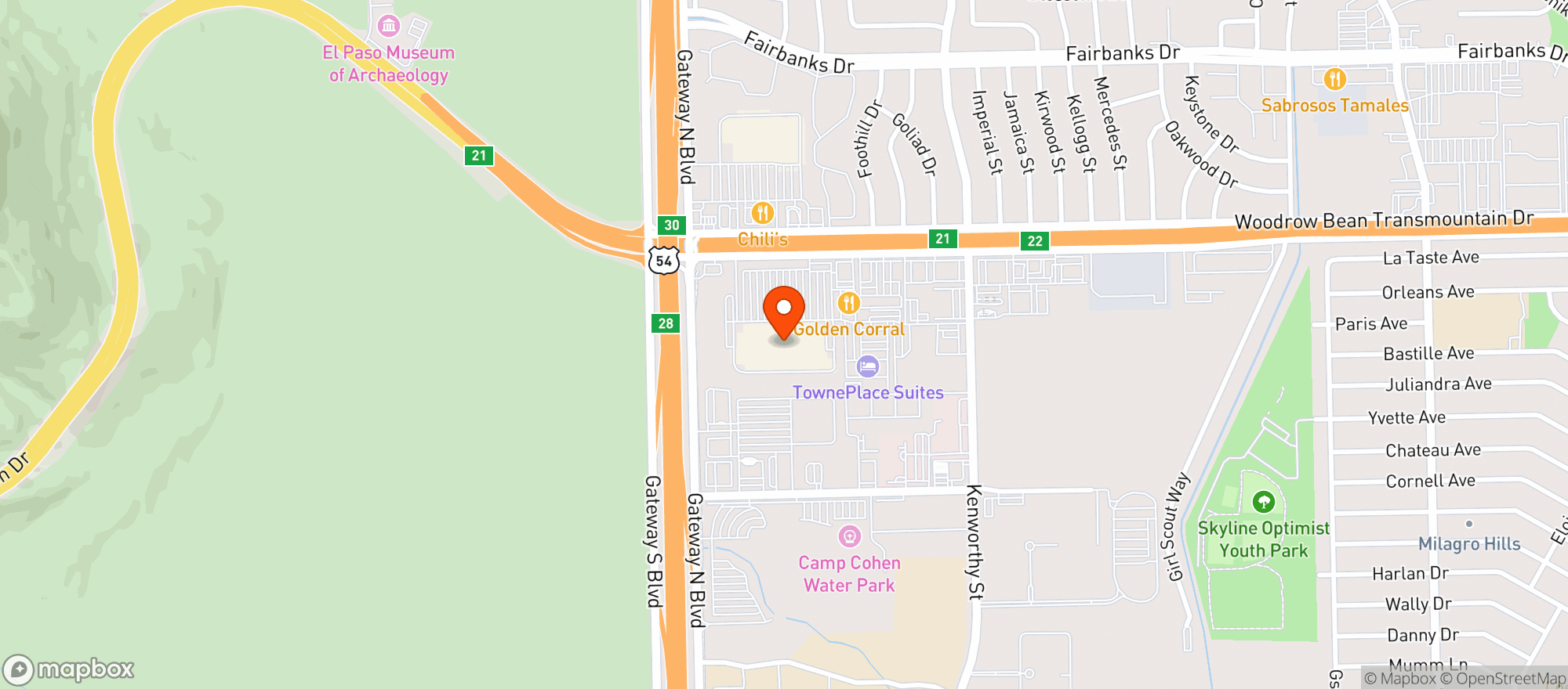 Map showing Walmart Supercenter