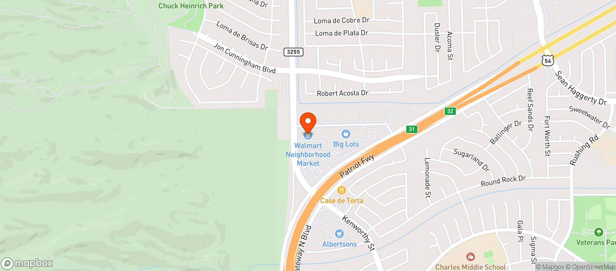 Map showing Neighborhood Market