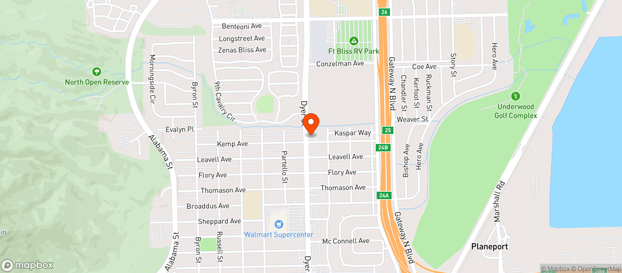 Map showing Best Food Mart