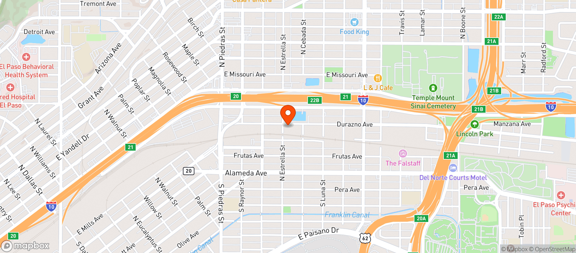 Map showing Deadbeach Brewery