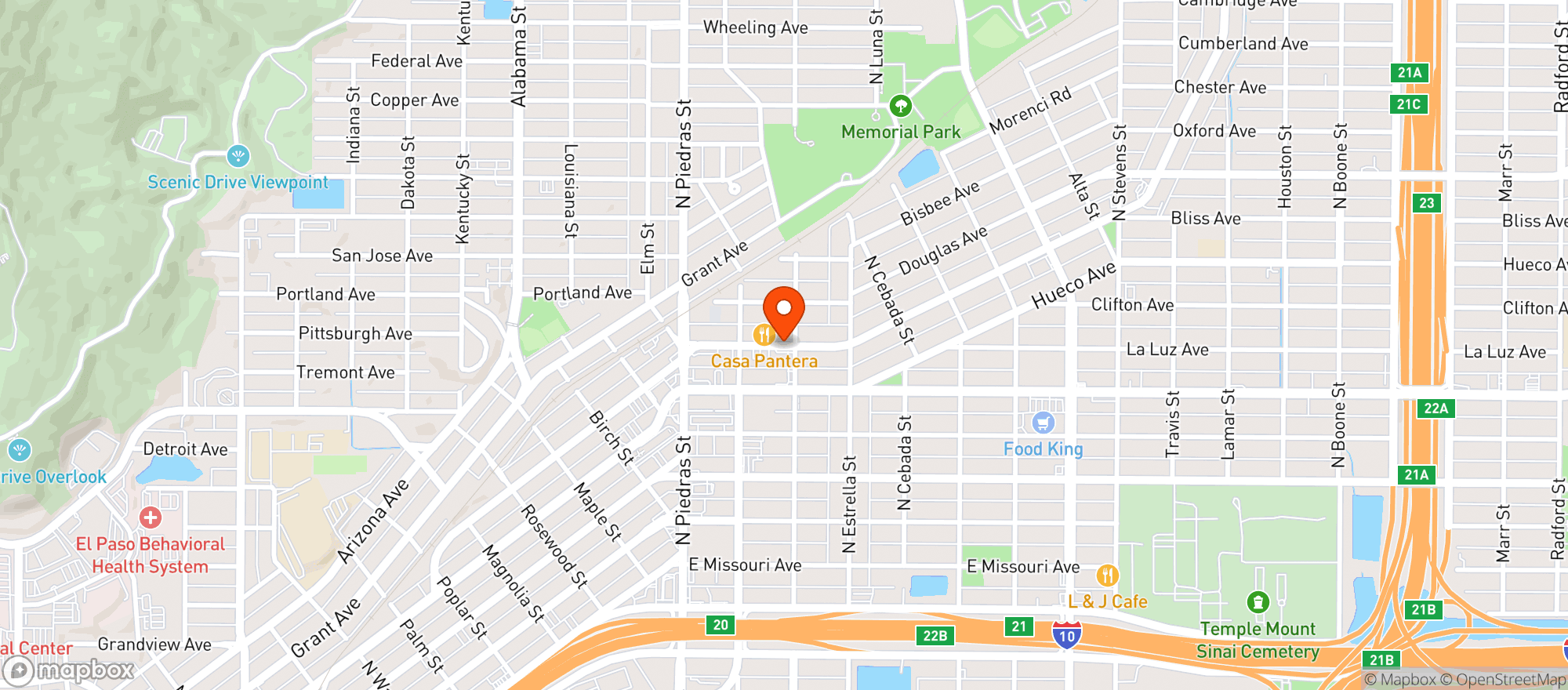 Map showing Love Buzz