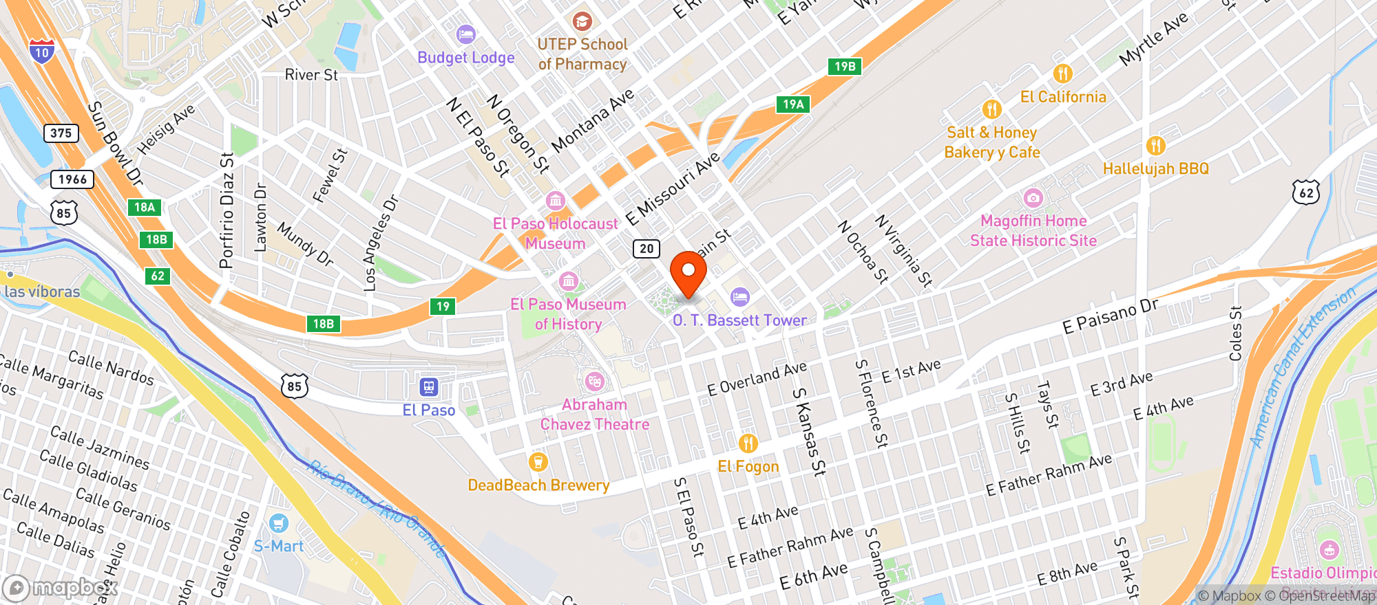 Map showing Unbranded Tavern & Kitchen