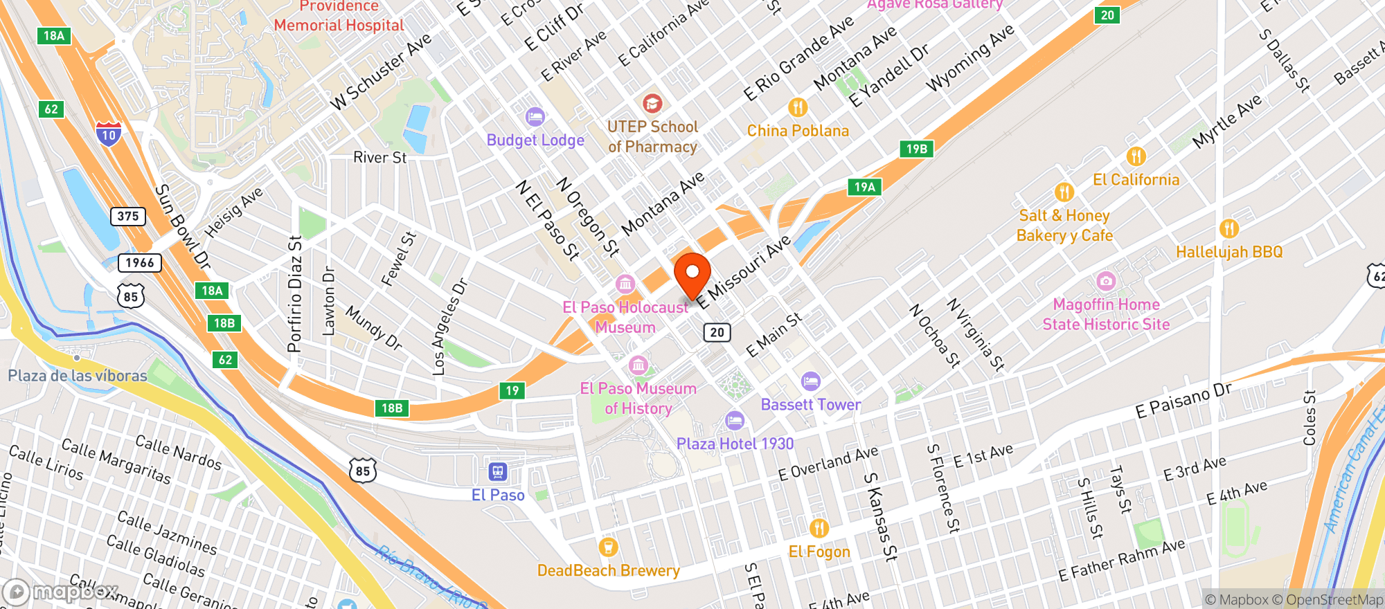 Map showing Sushi Itto