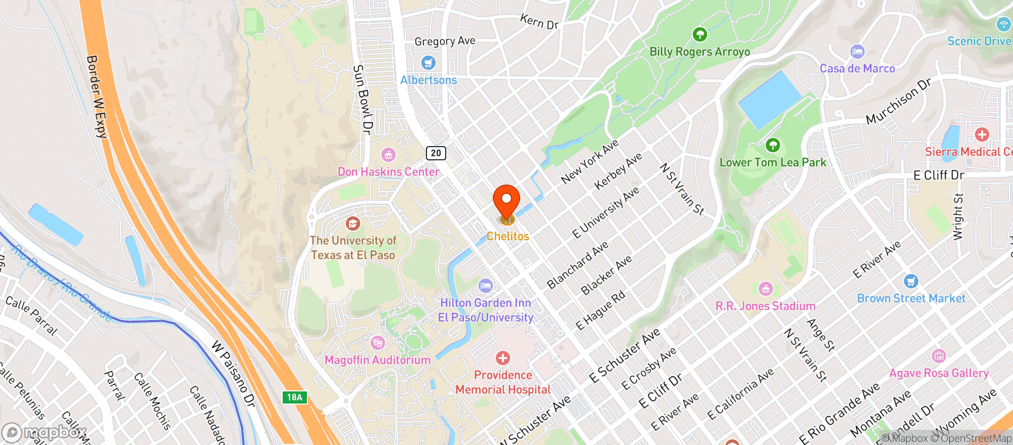 Map showing Barrel House #7