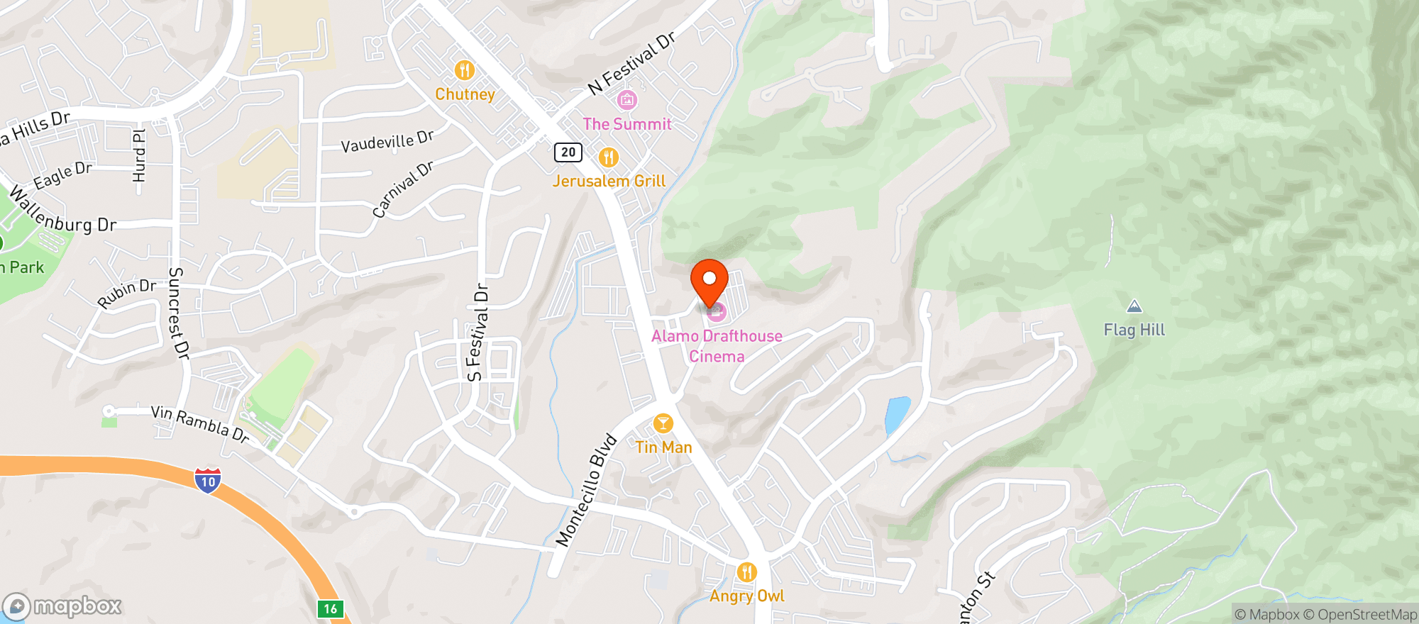 Map showing Flix Brewhouse
