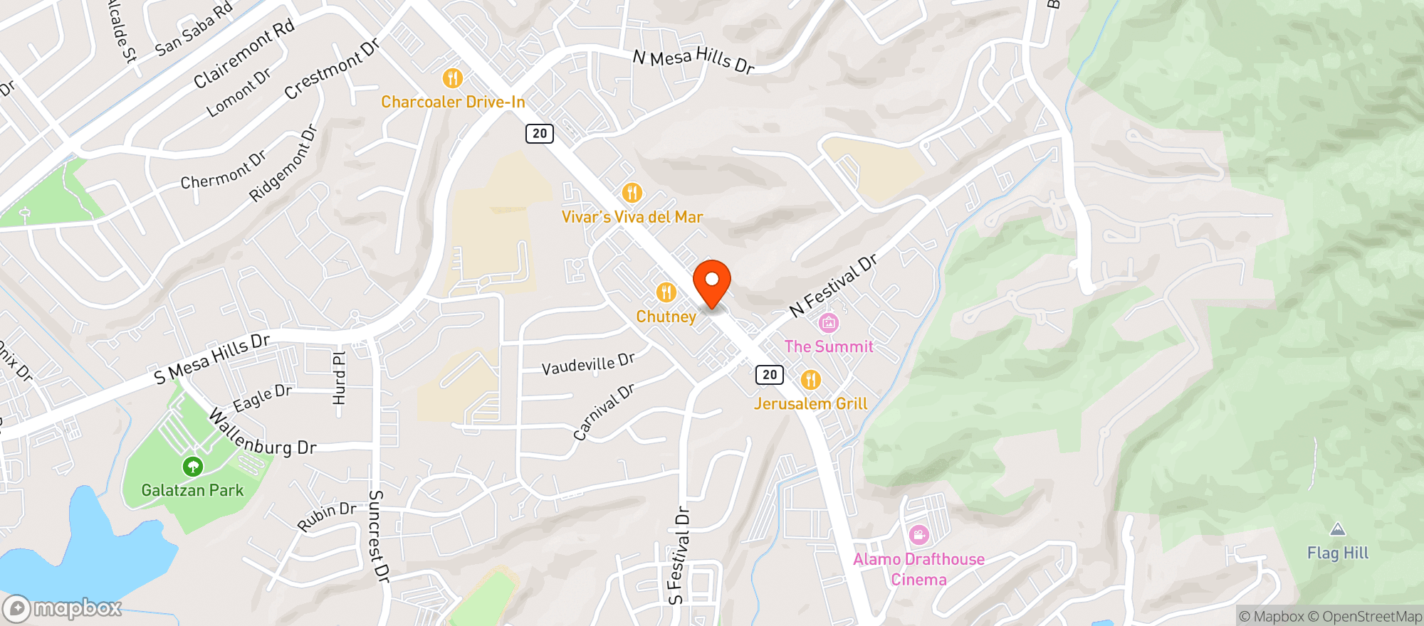 Map showing Meduza Mediterranean Steakhouse