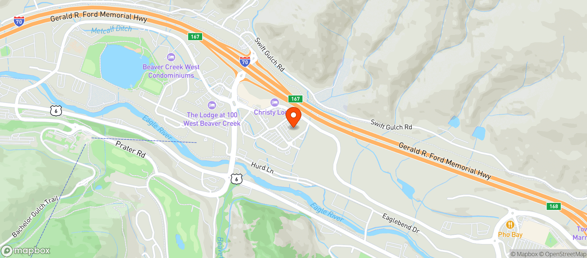 Map showing Kroger City Market