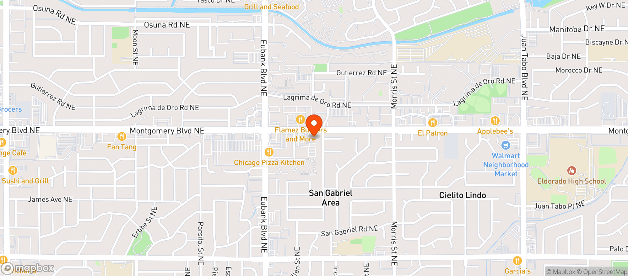 Map showing Slice Parlor