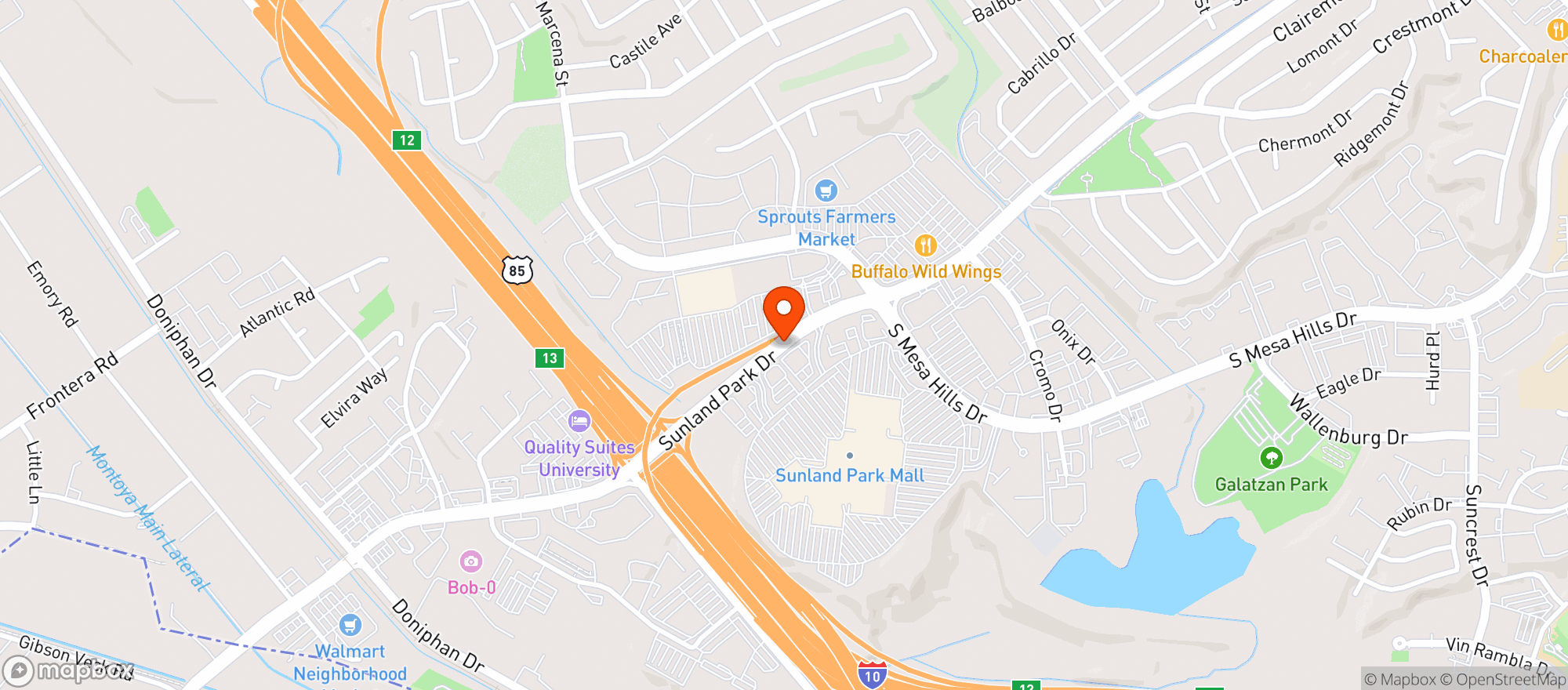 Map showing Olive Garden Italian Restaurant