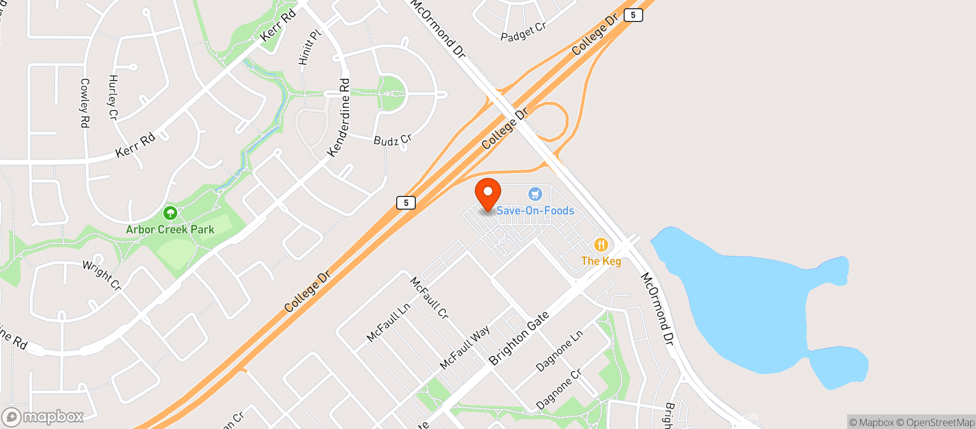 Map showing Save-on-foods