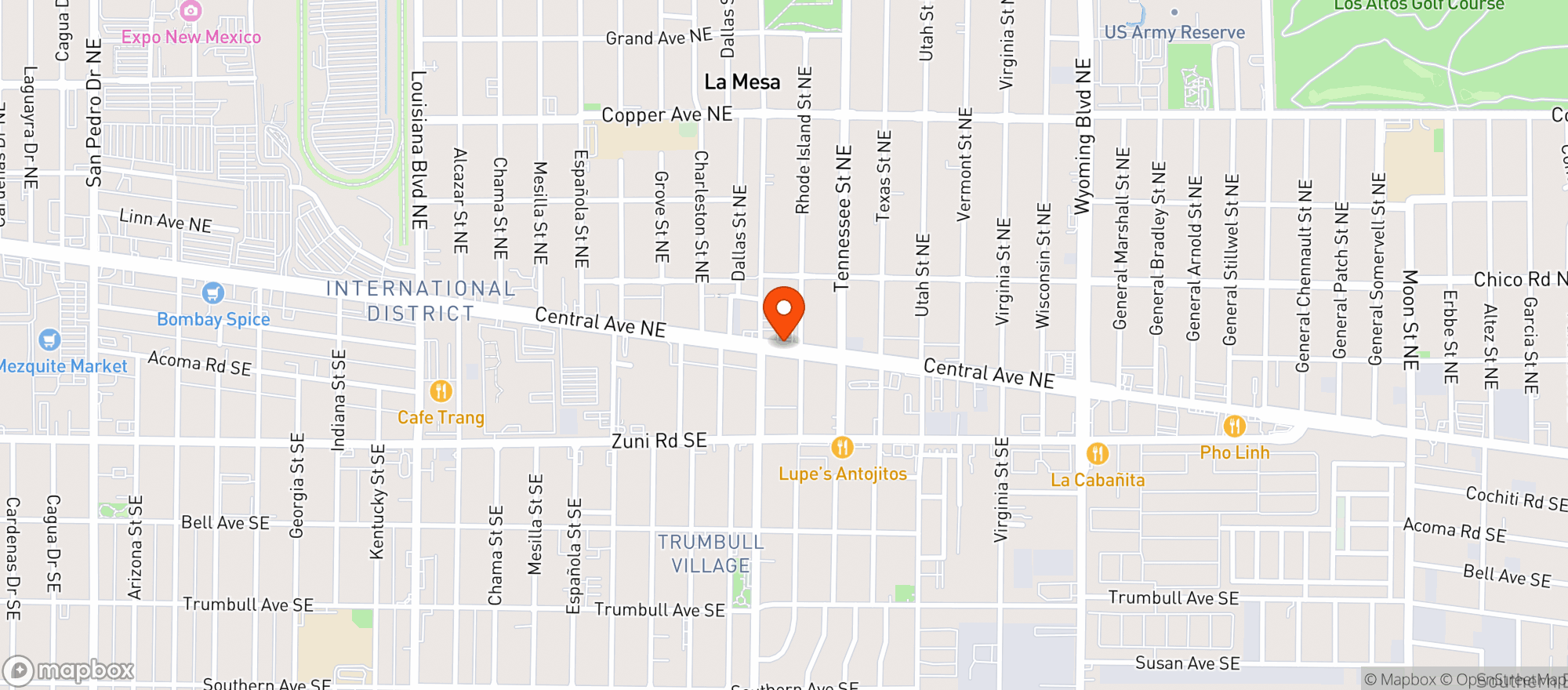 Map showing Cabana Liquors