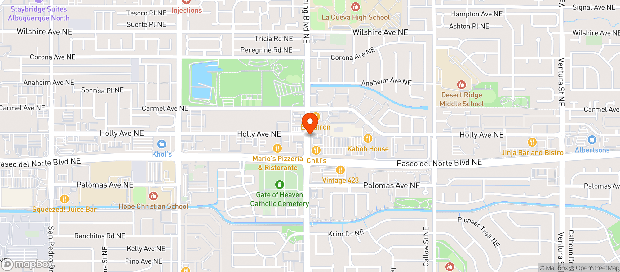Map showing Kabob House
