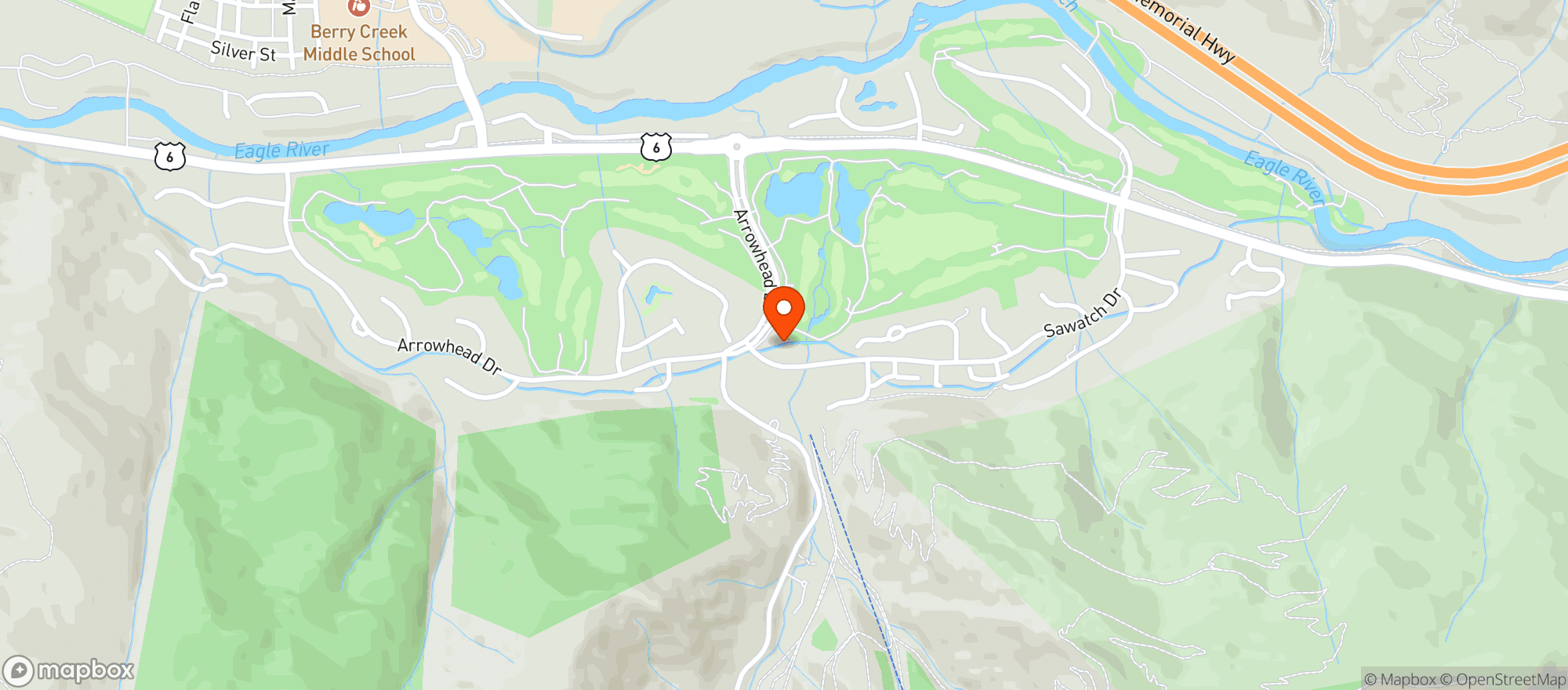 Map showing Vista at Arrowhead