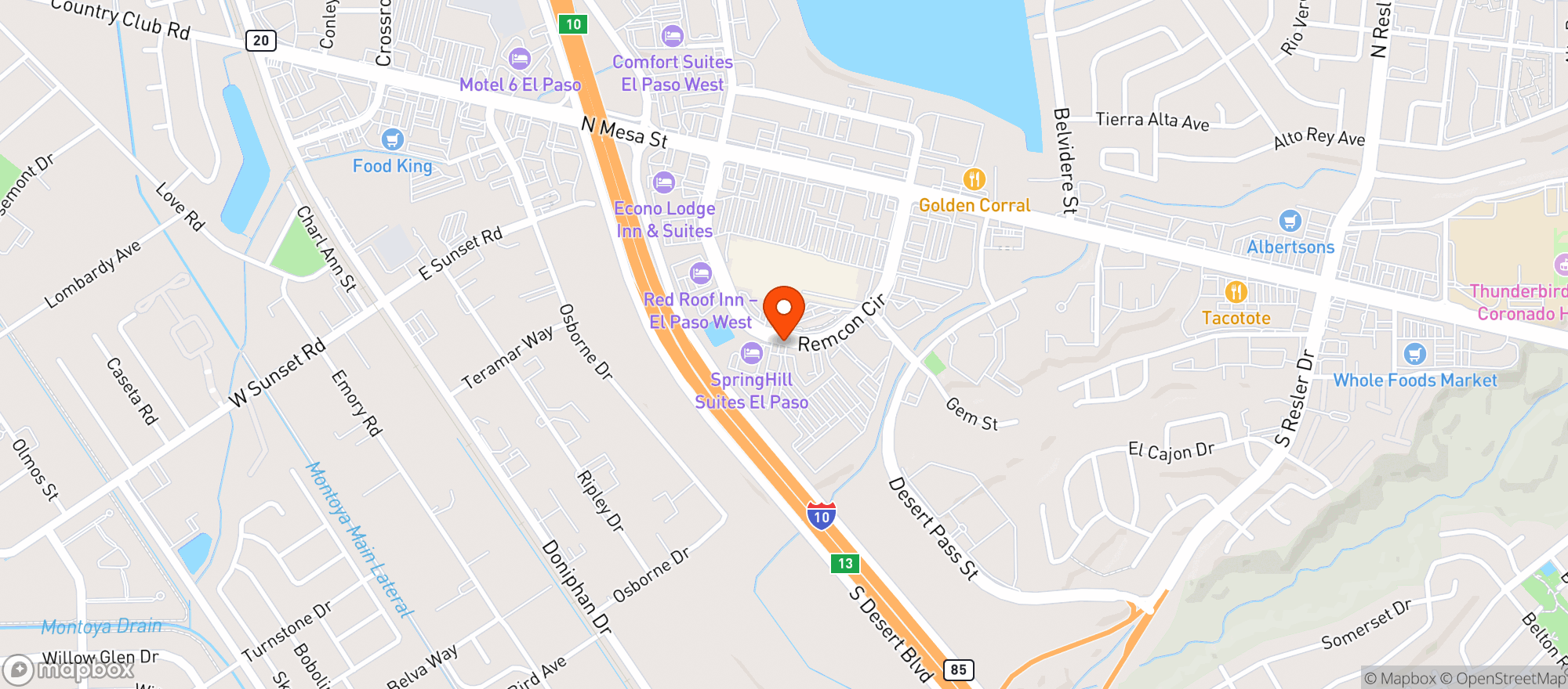 Map showing Clasico Kitchen Bar