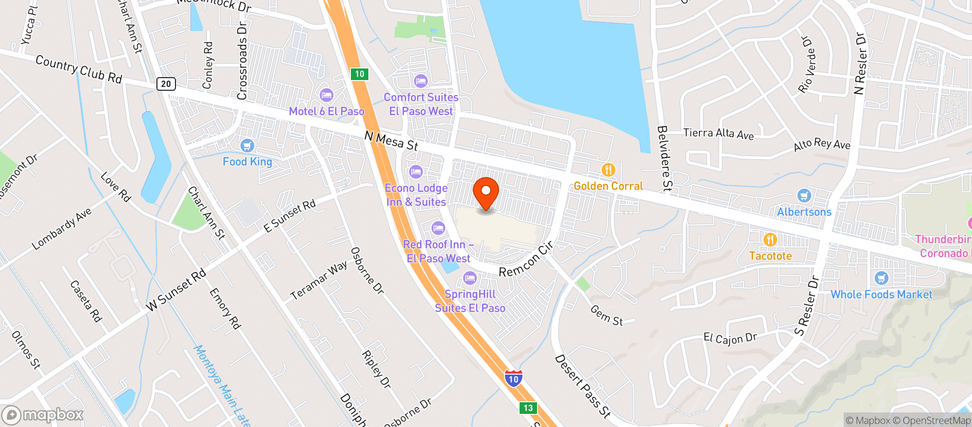 Map showing Walmart Supercenter #1015