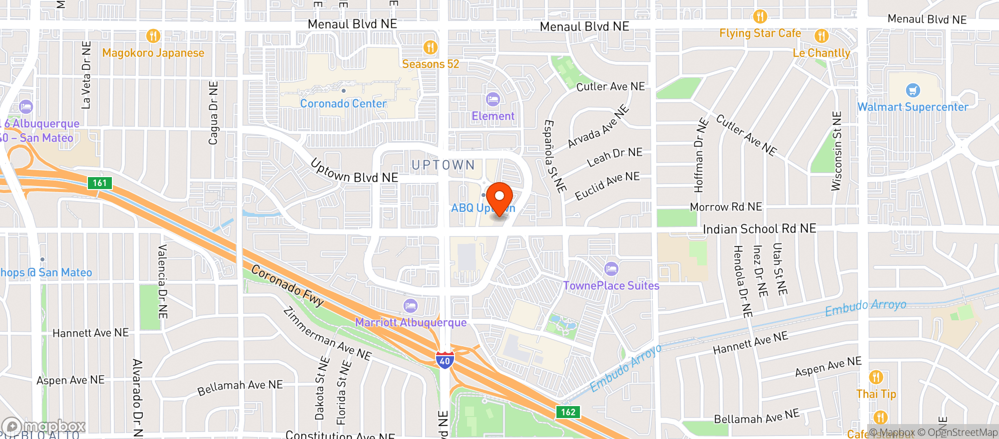 Map showing Melting Pot Restaurant #15
