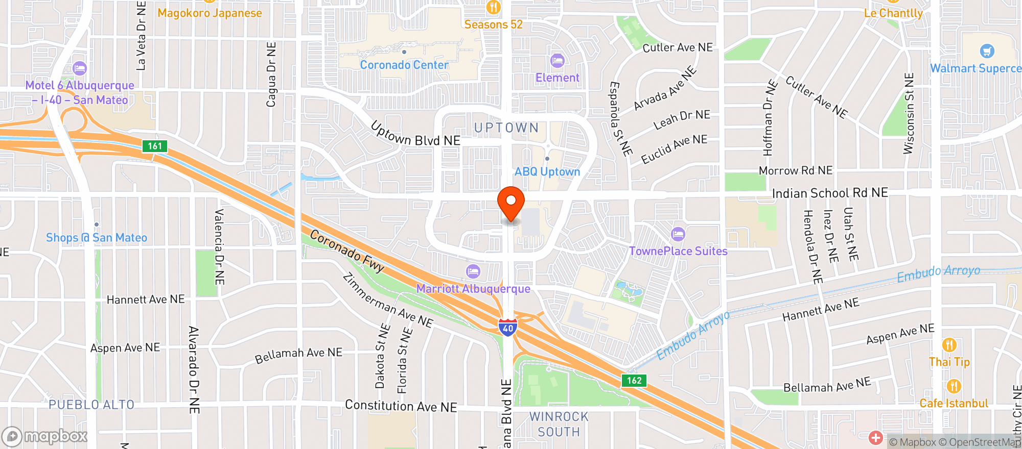 Map showing Target