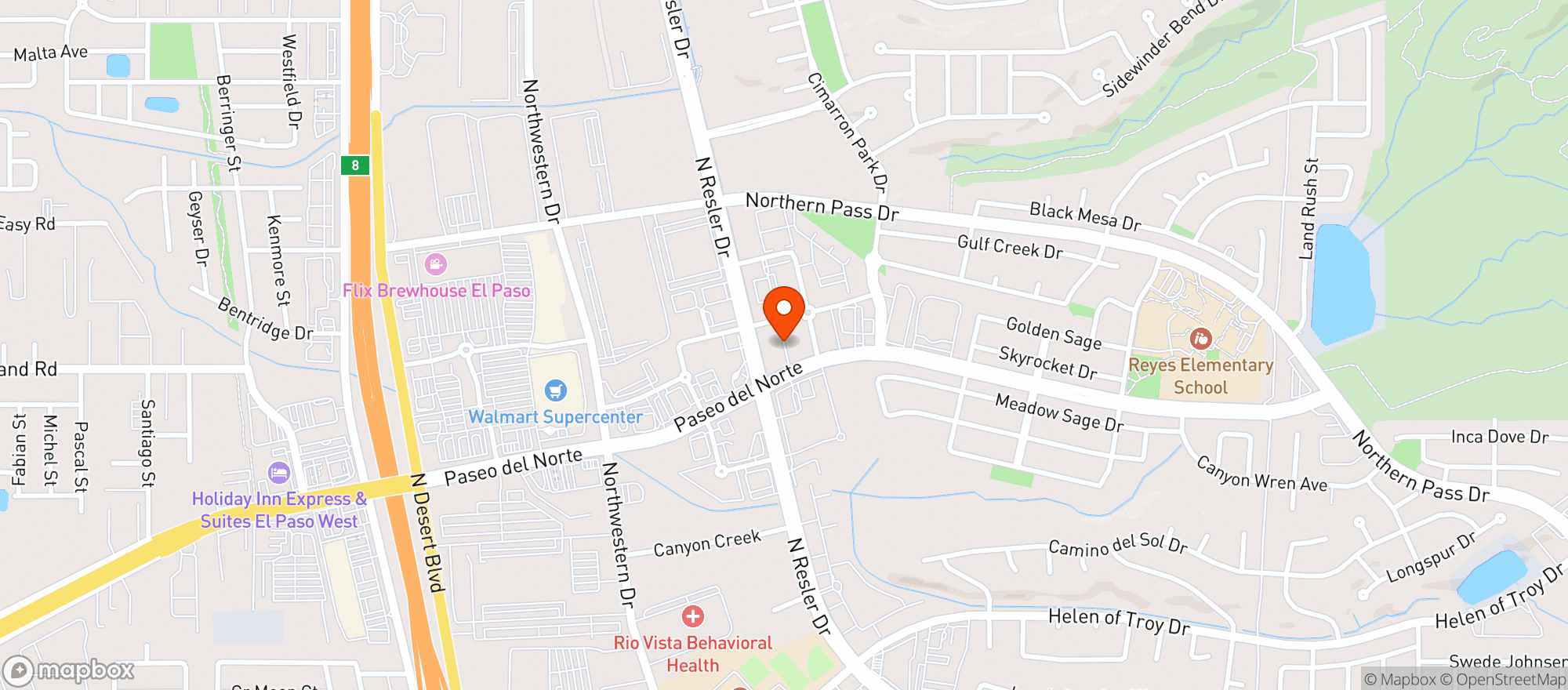 Map showing Roma Cocktail Lounge
