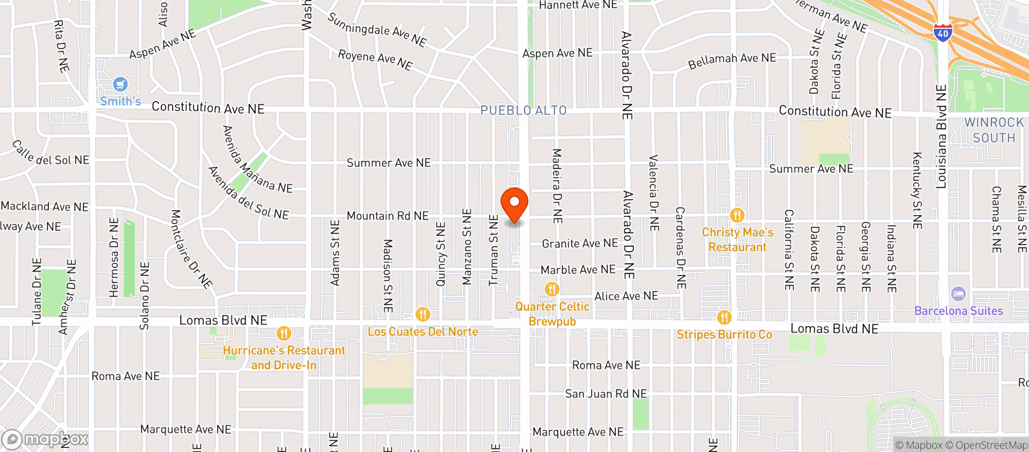 Map showing Polites Smoke Shop