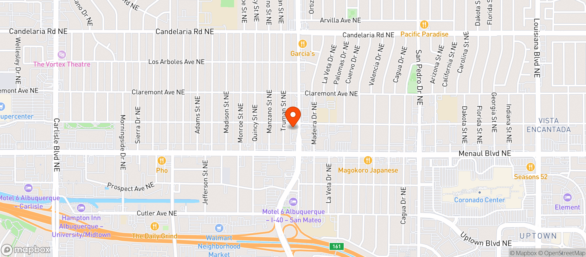 Map showing Raw Greens Dispensary, Hemp House & Smoke Shop