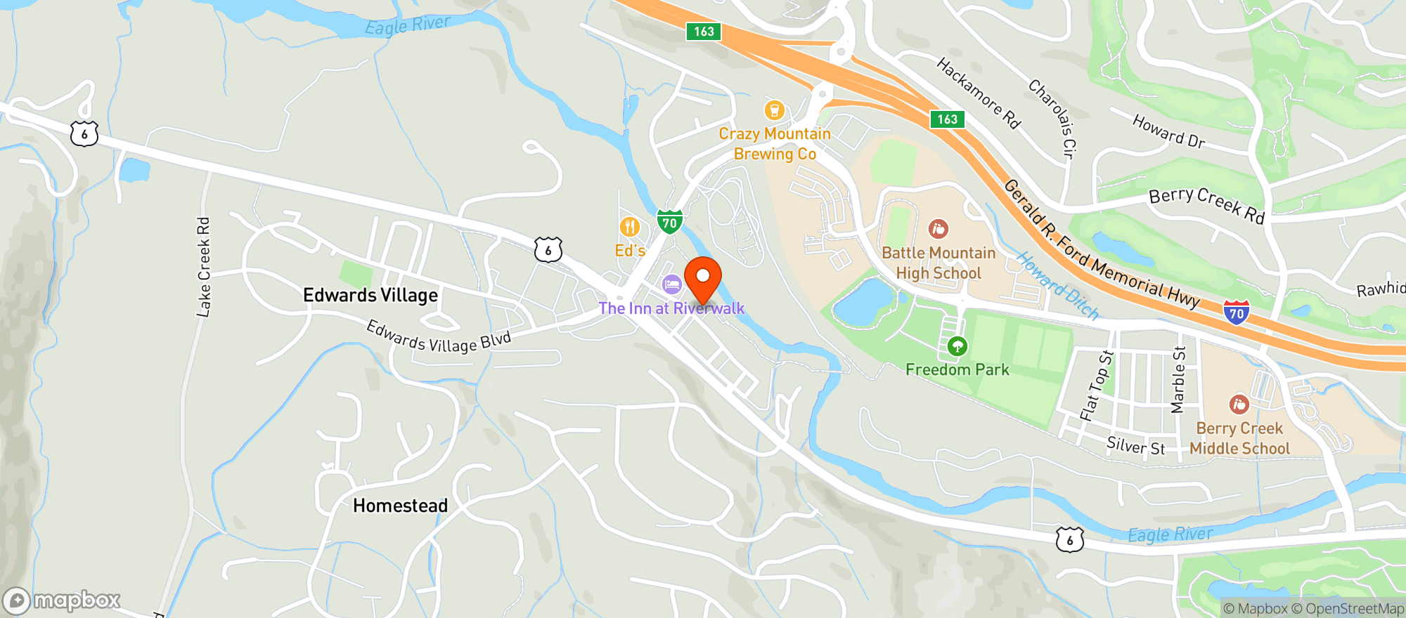 Map showing Rose, The