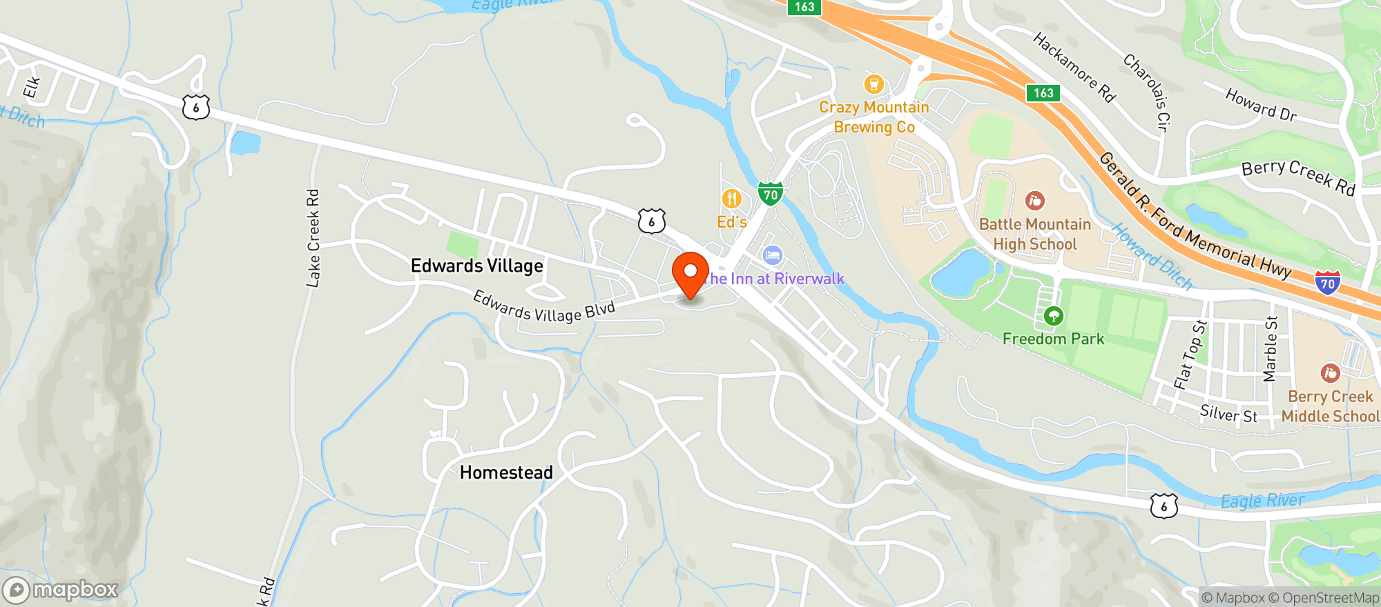 Map showing Drunken Goat