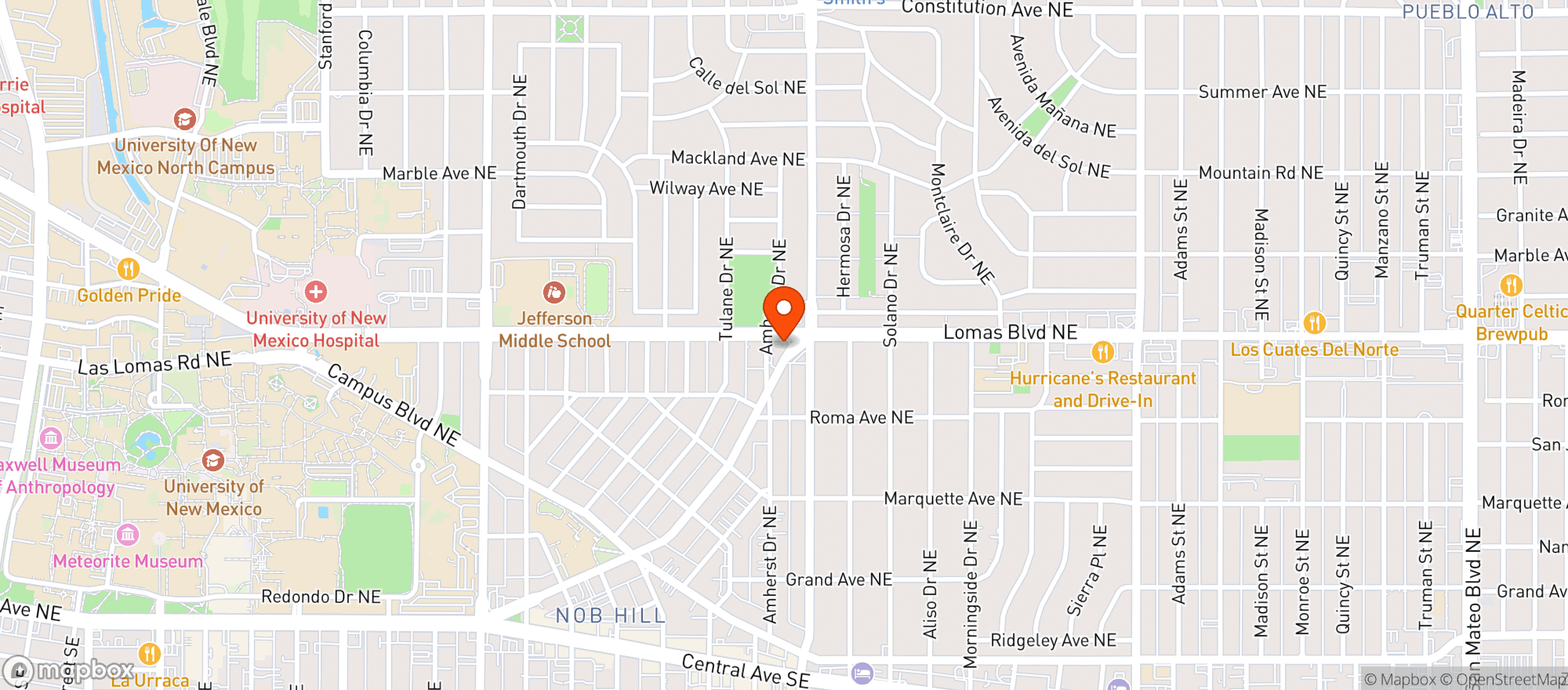 Map showing Jubilation Liquors