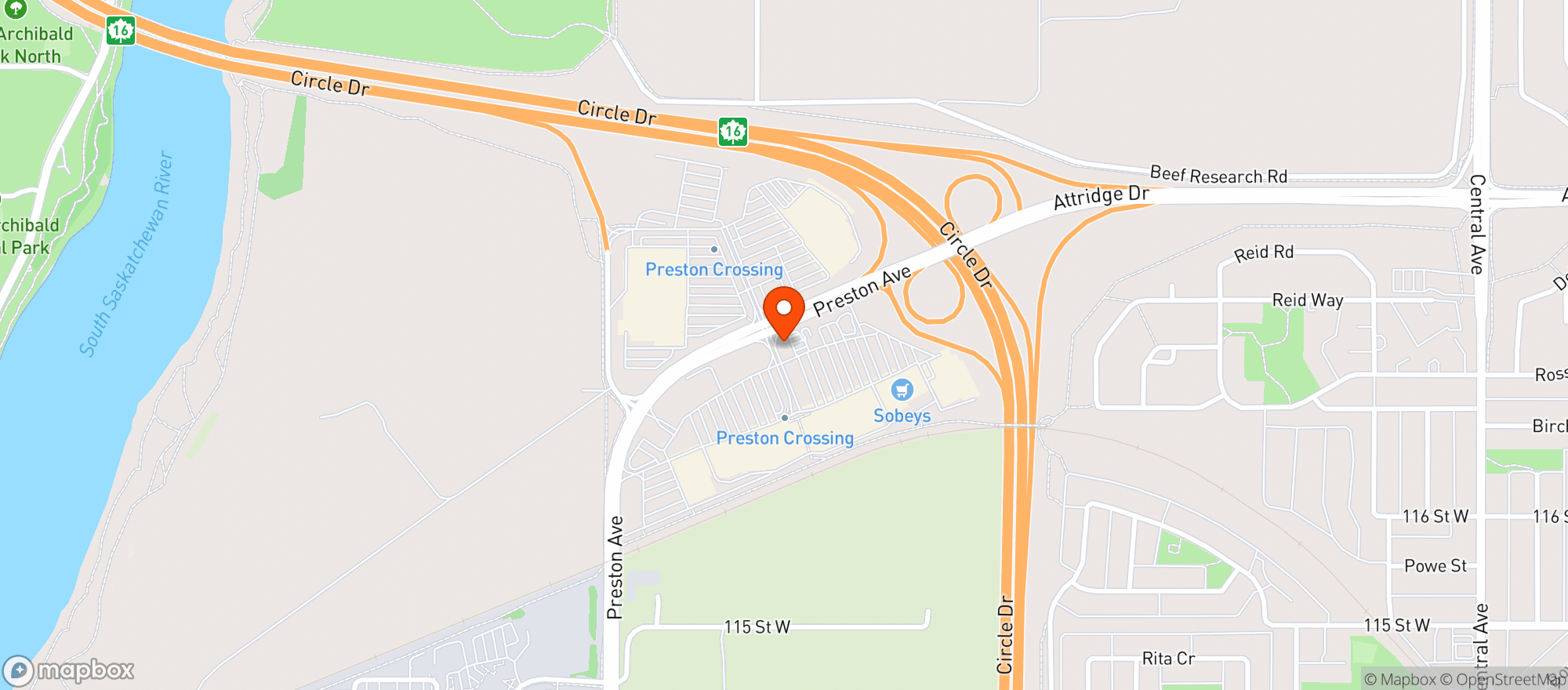 Map showing Sobeys