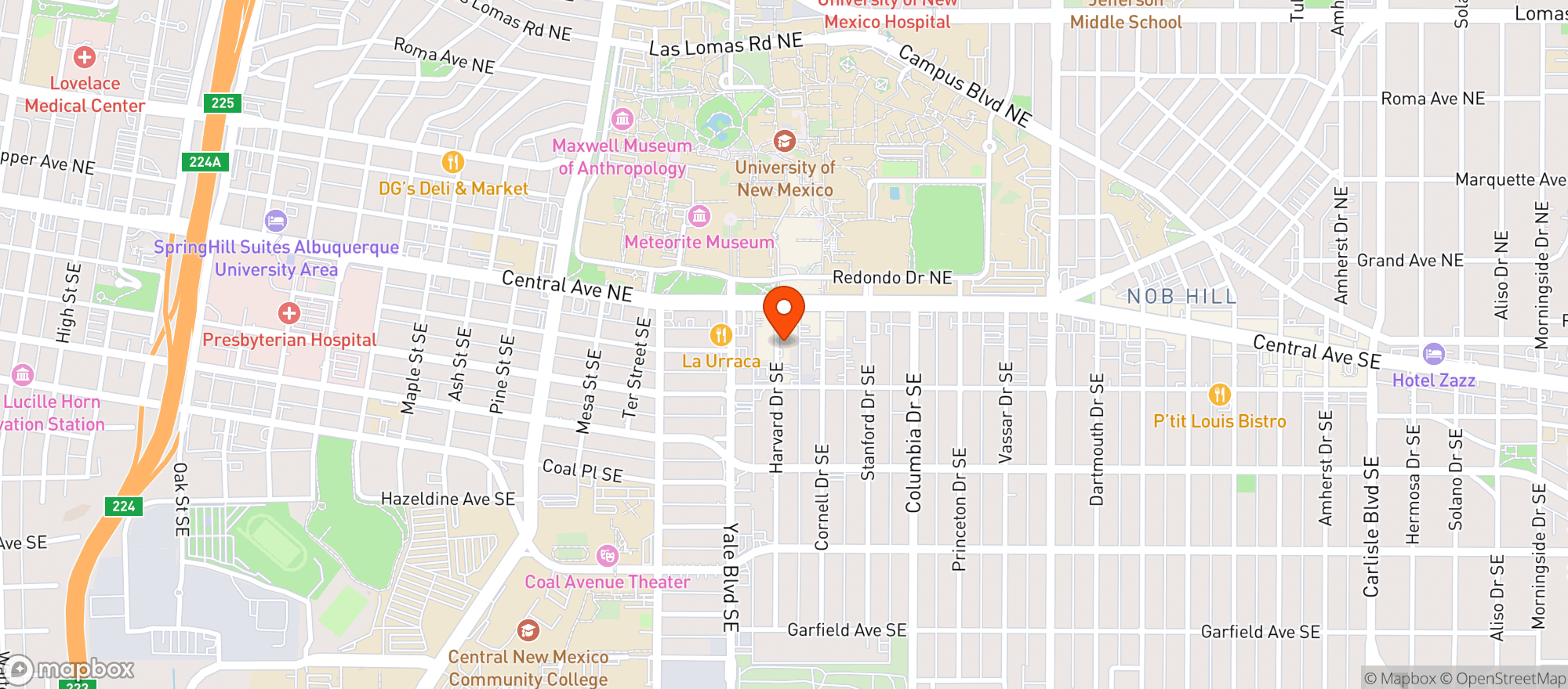 Map showing Mazaya Cafe