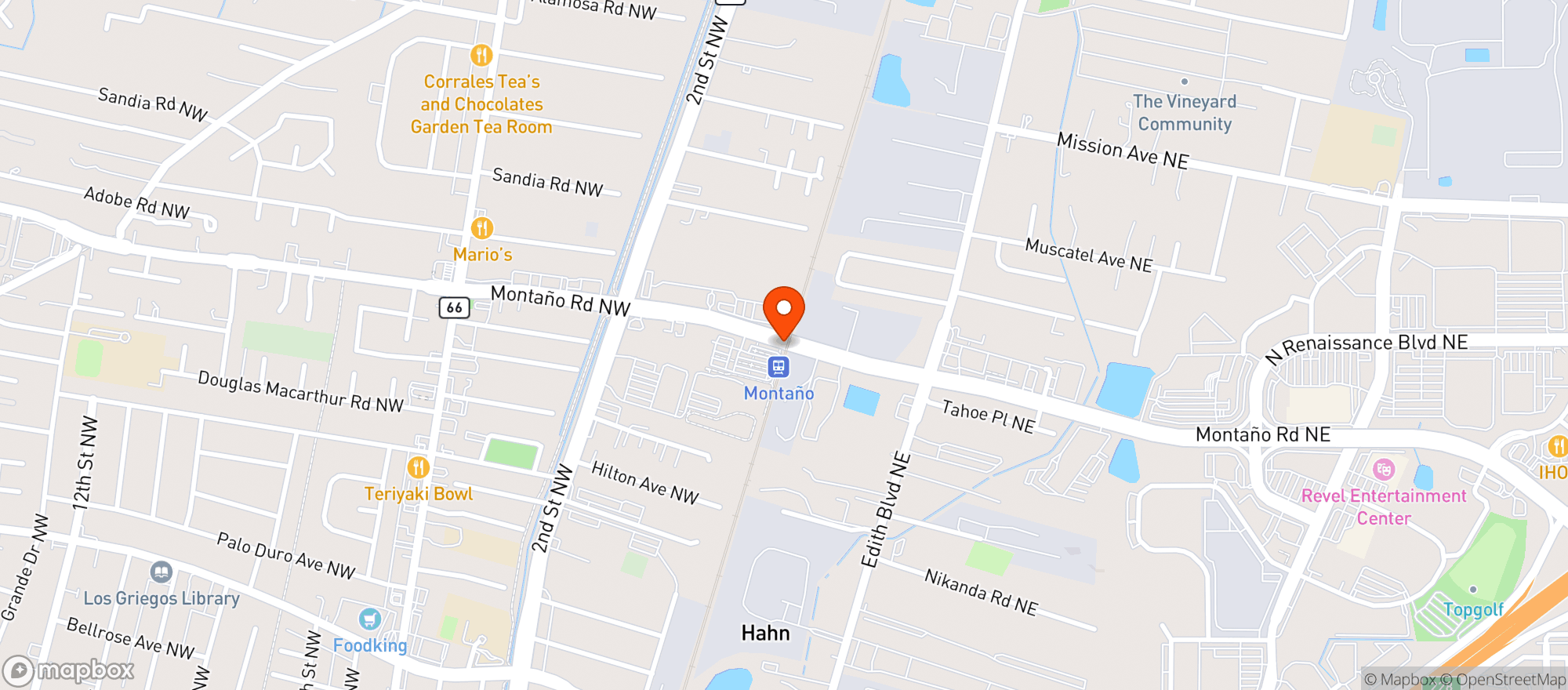 Map showing Rex Garcia Albuq