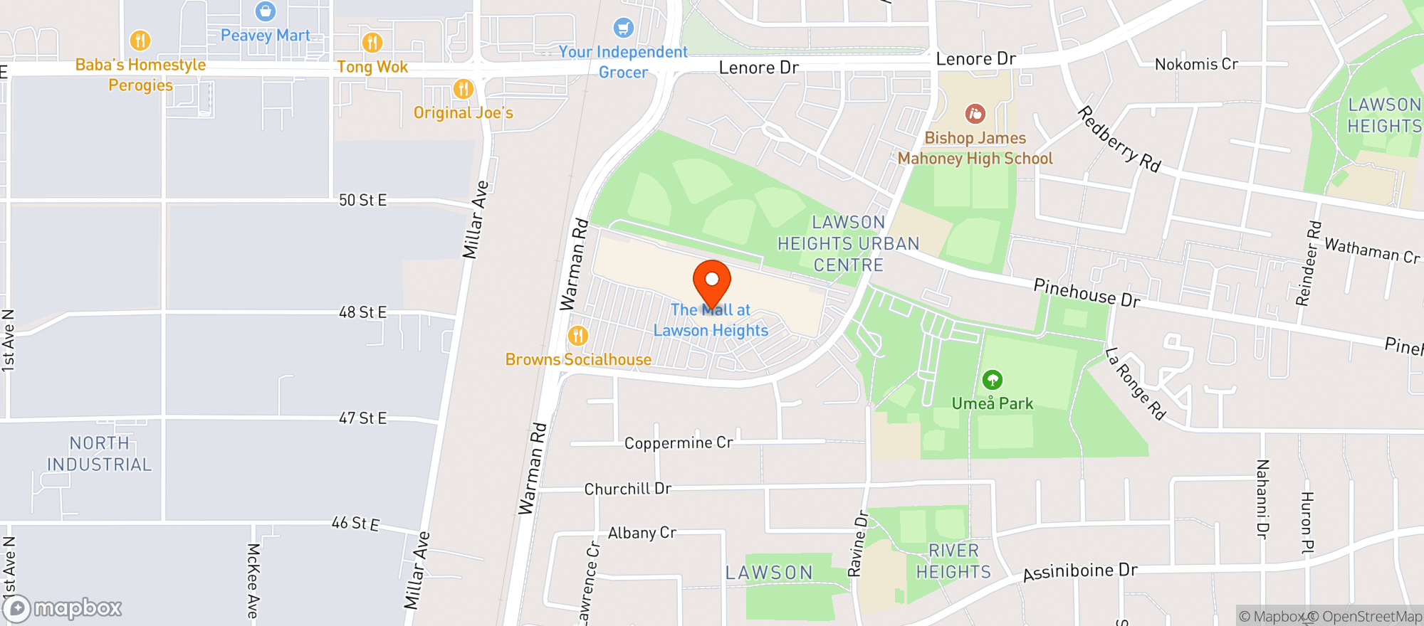 Map showing Safeway 8925