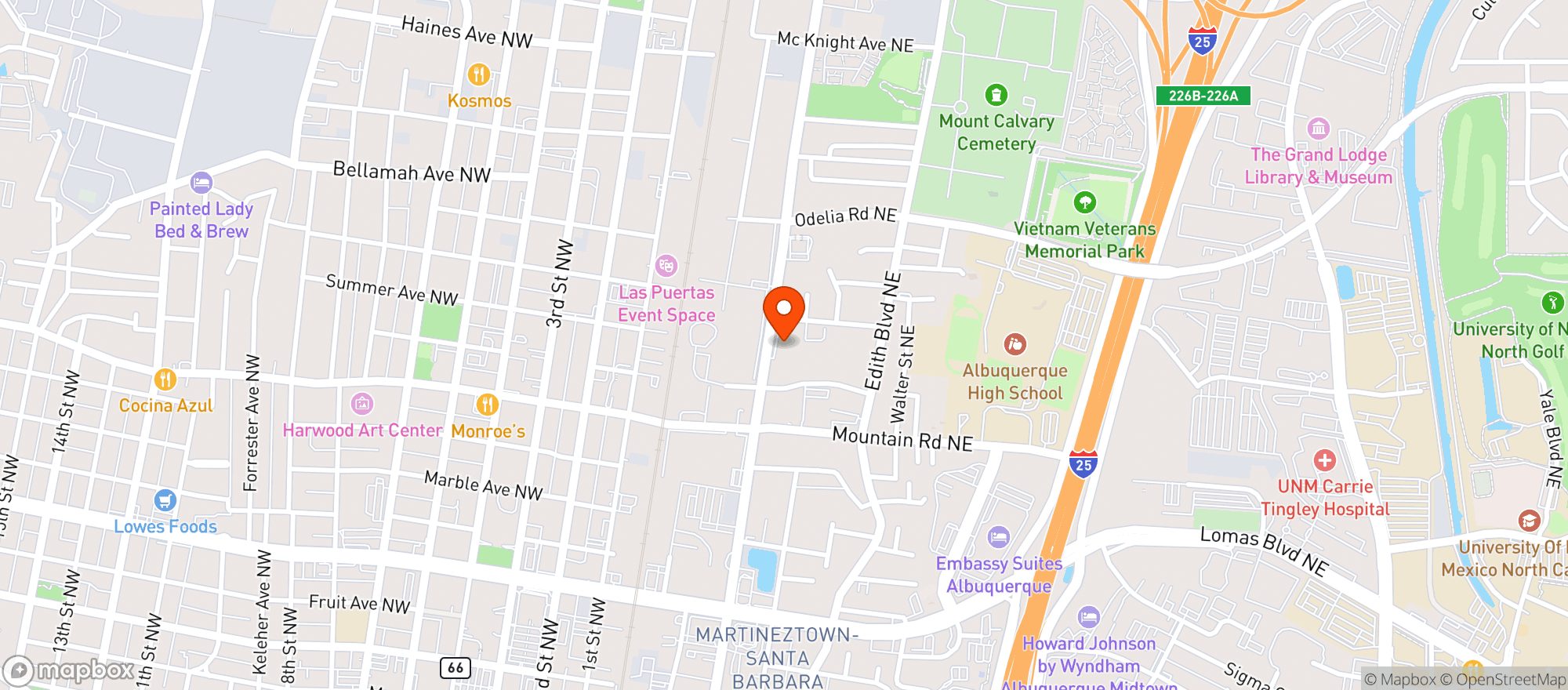 Map showing Cookies