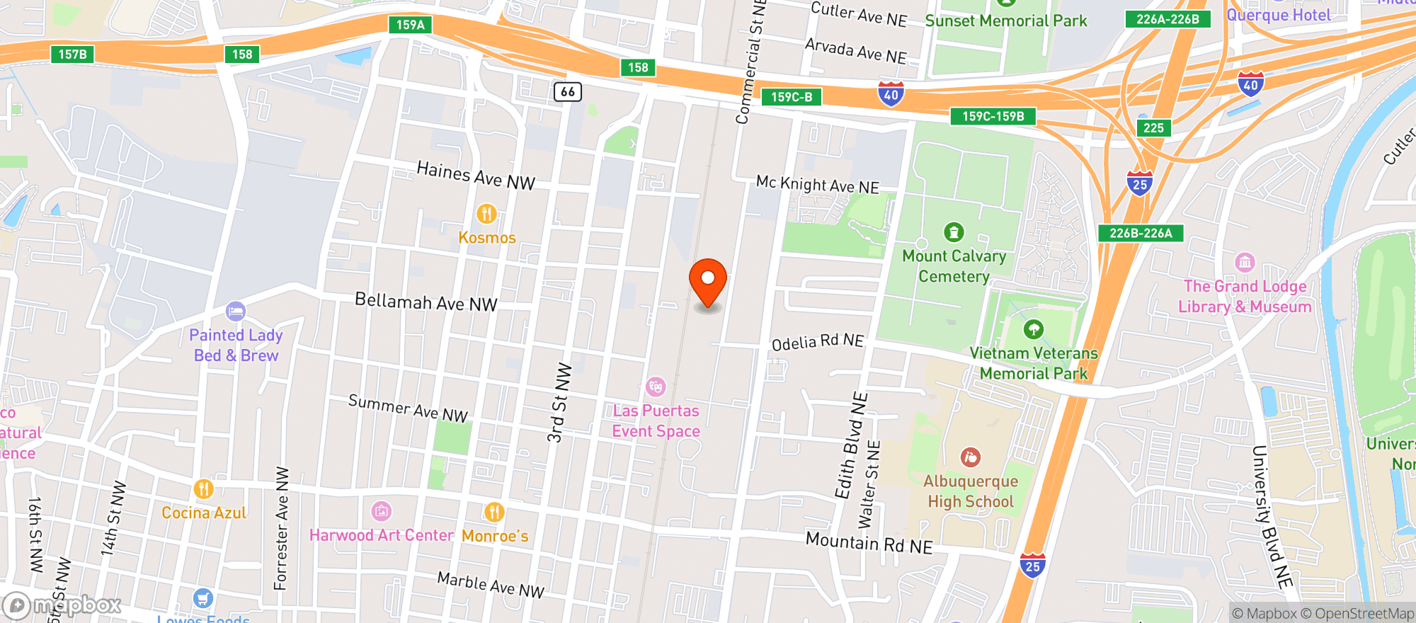 Map showing Southern Wine & Spirits #99988