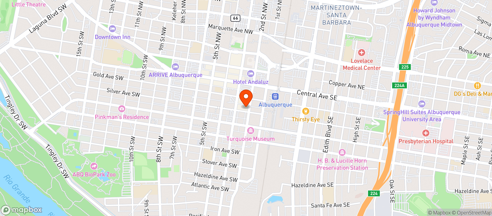 Map showing Silver Street Market