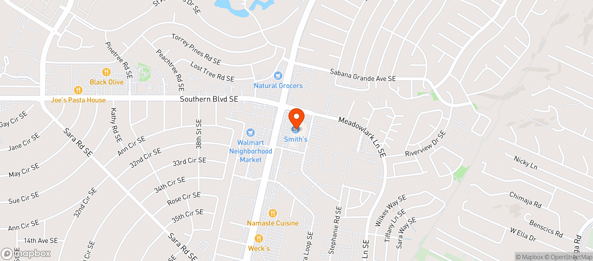 Map showing Smith's