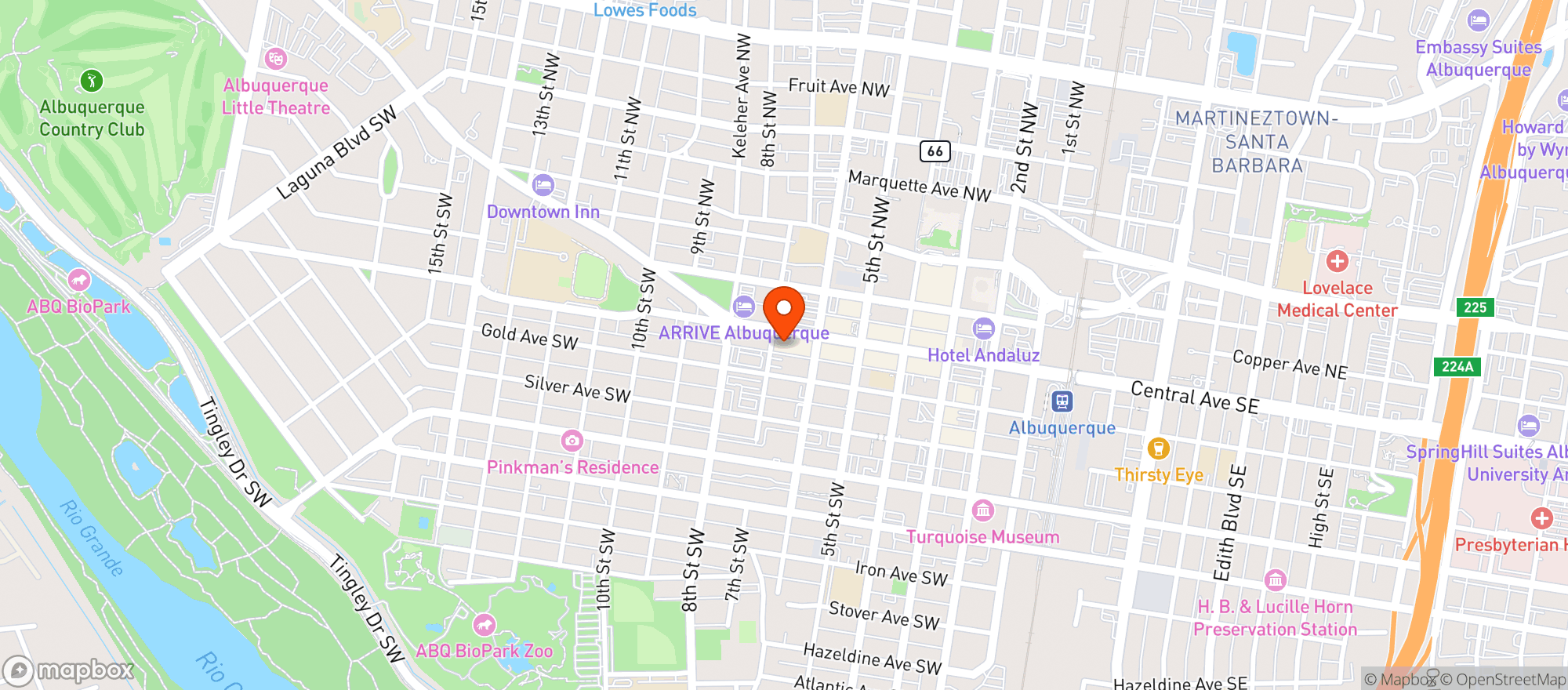 Map showing Mezcal Tequileria