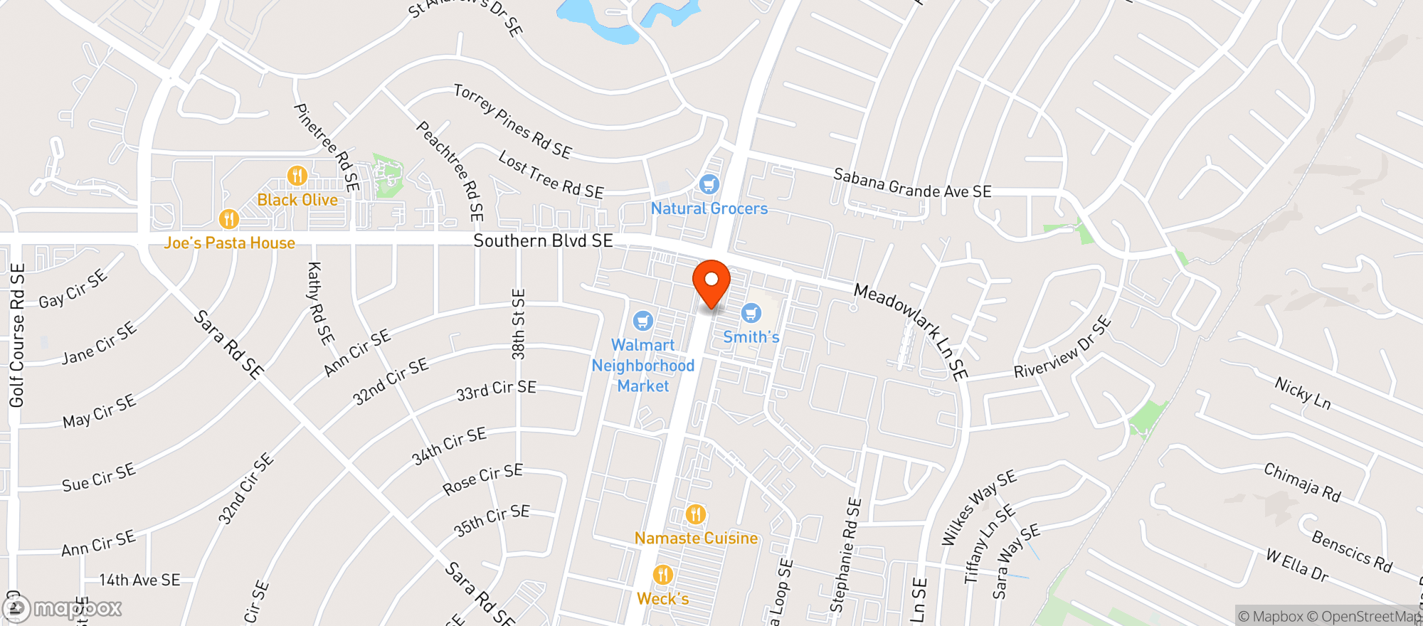 Map showing Circle K #2708939