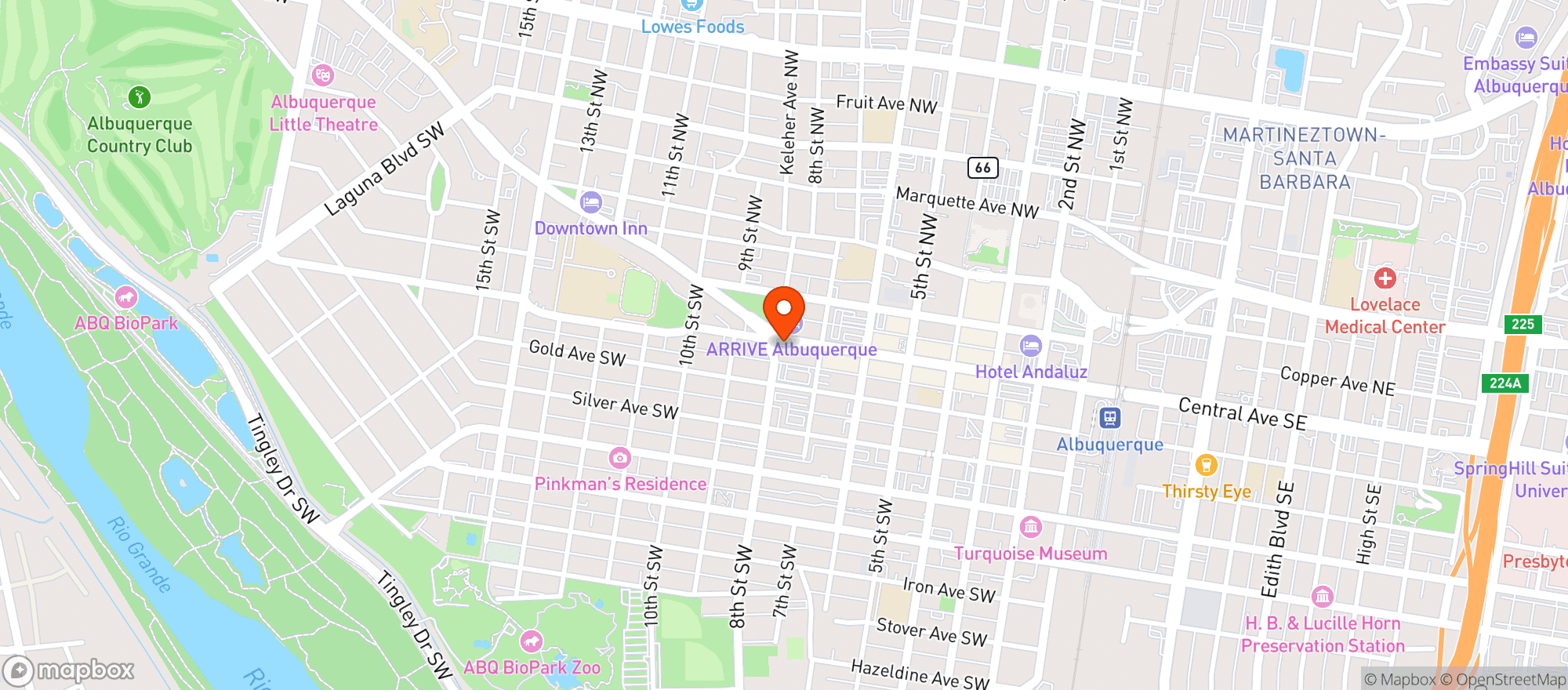 Map showing Damacios Bar & Tapas
