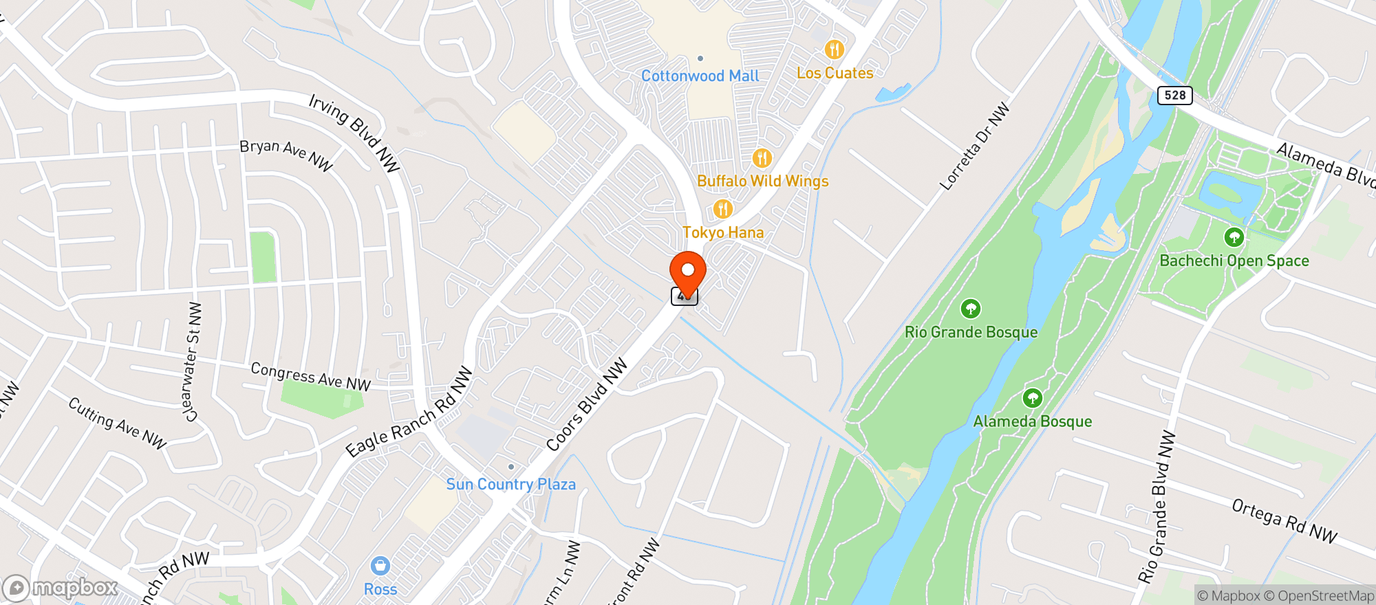 Map showing Vitamin Shoppe - Eagle Ranch