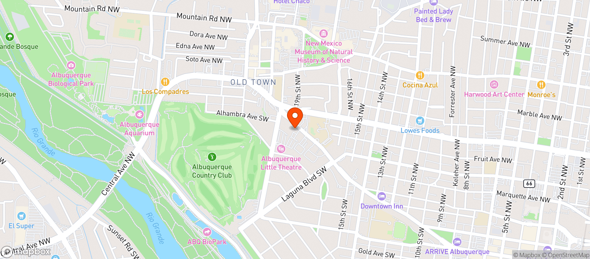Map showing Smothered