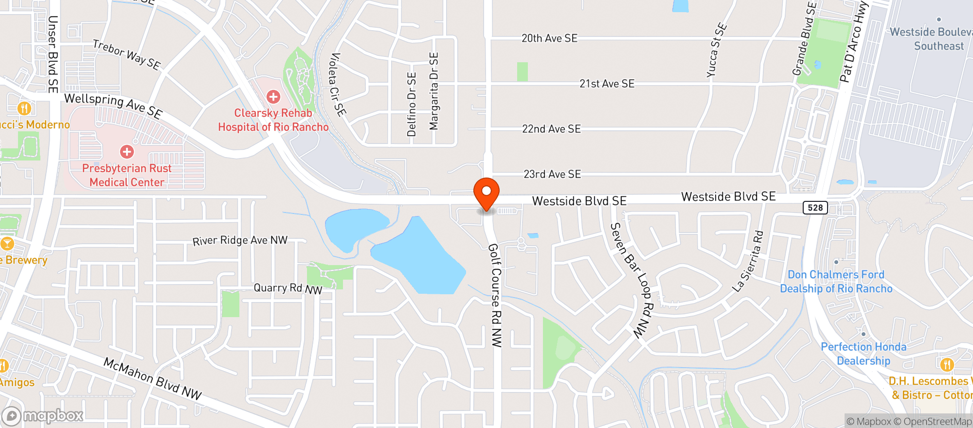 Map showing Circle K