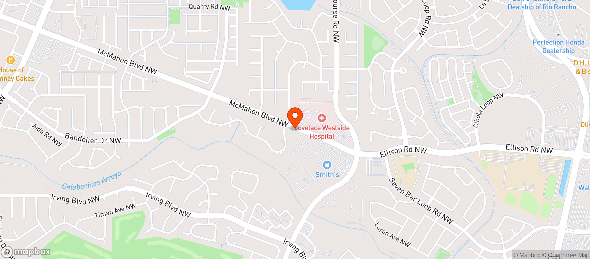 Map showing Smiths Food & Drug Center