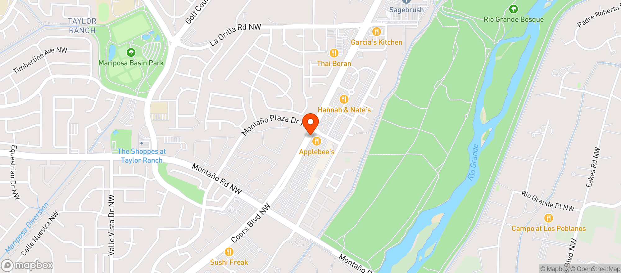 Map showing Albertsons Market