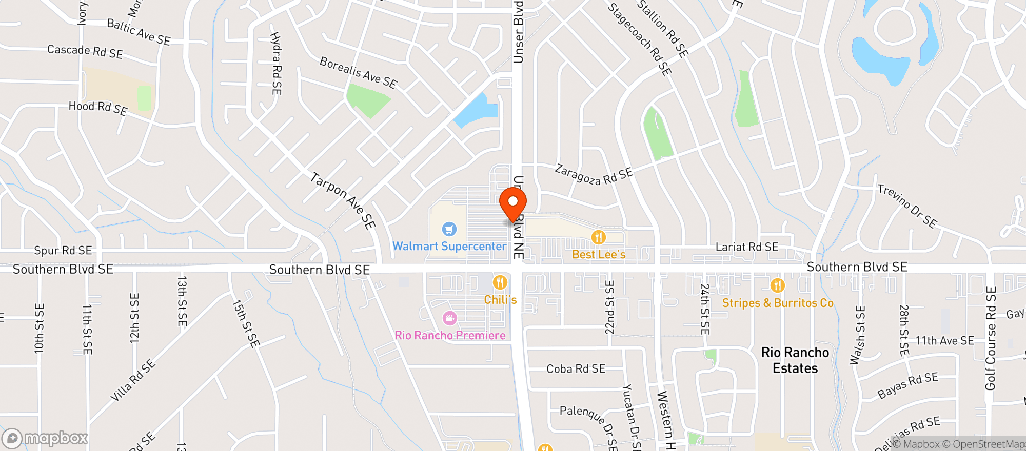 Map showing Walmart Supercenter