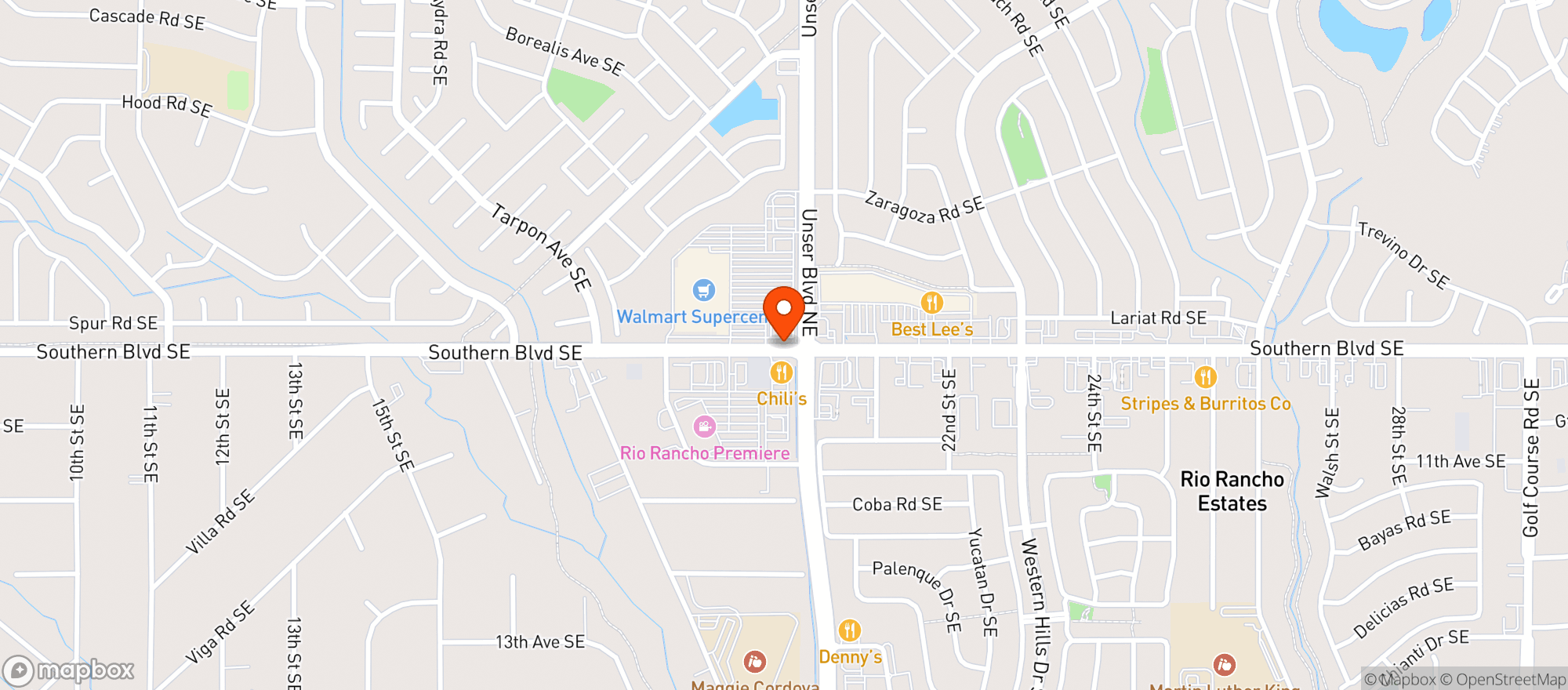 Map showing Walgreens