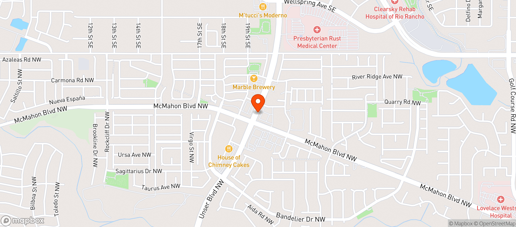 Map showing Walgreens